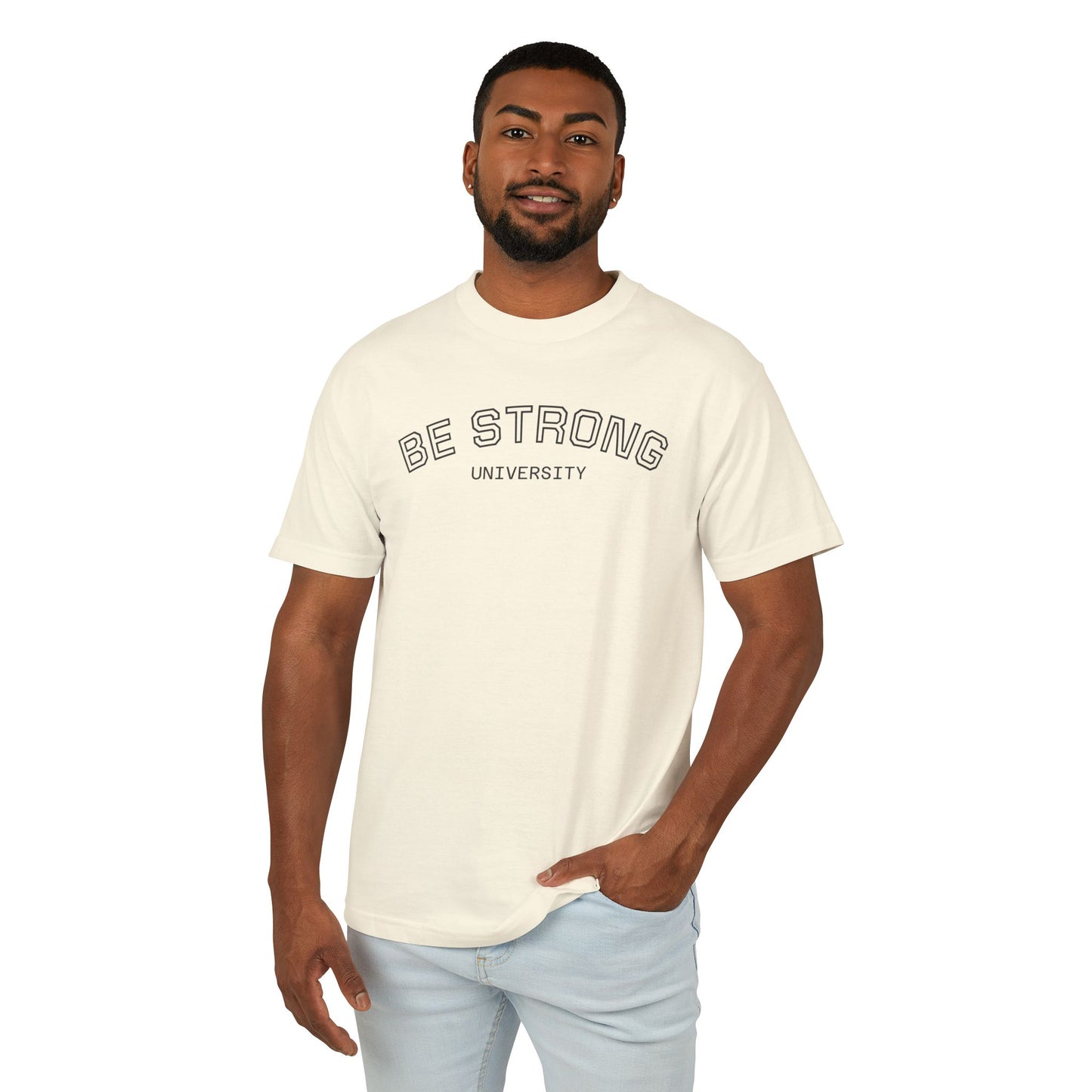 BE STRONG University - Unisex Heavyweight Cotton Tee