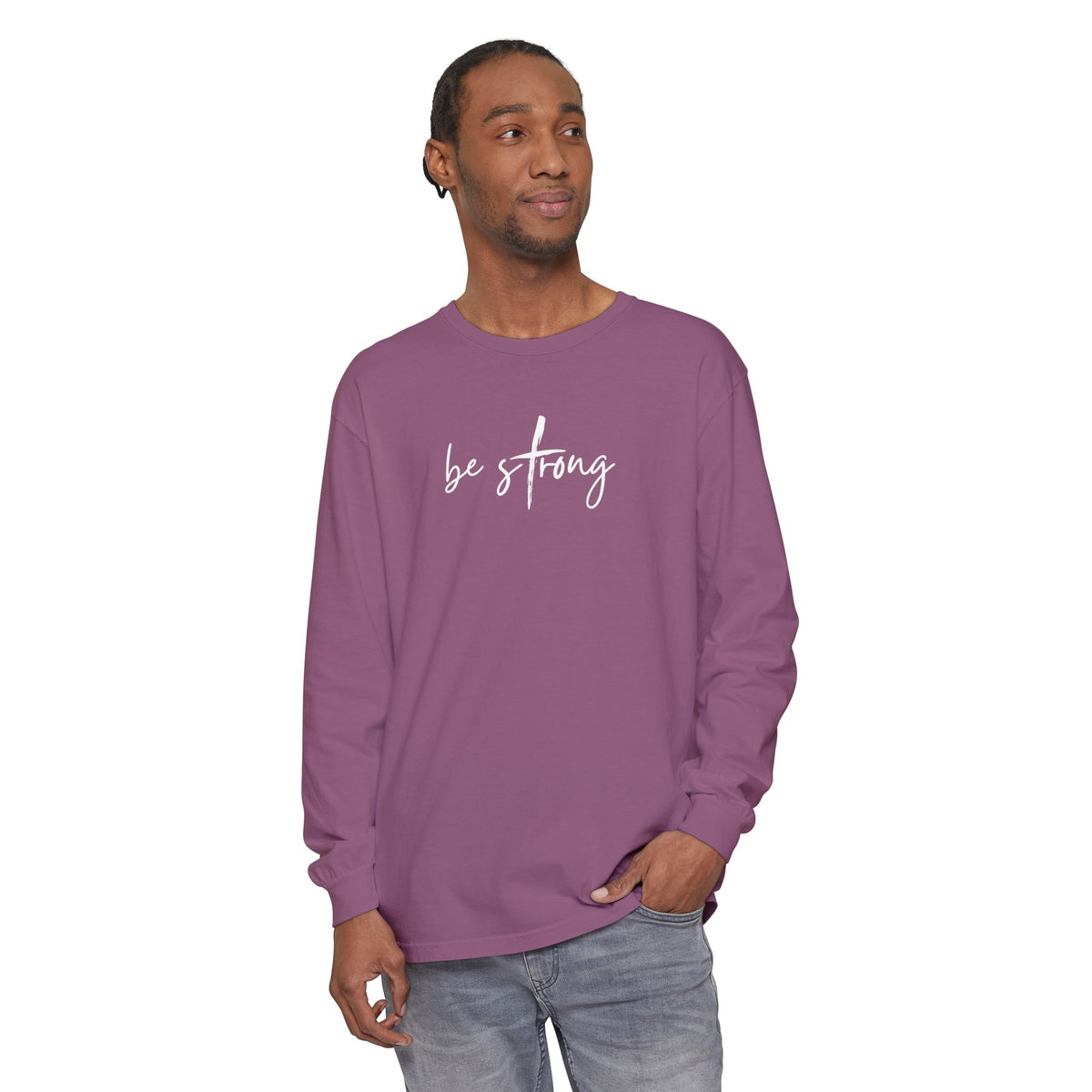 Eph 6:10 Script Long Sleeve Tee
