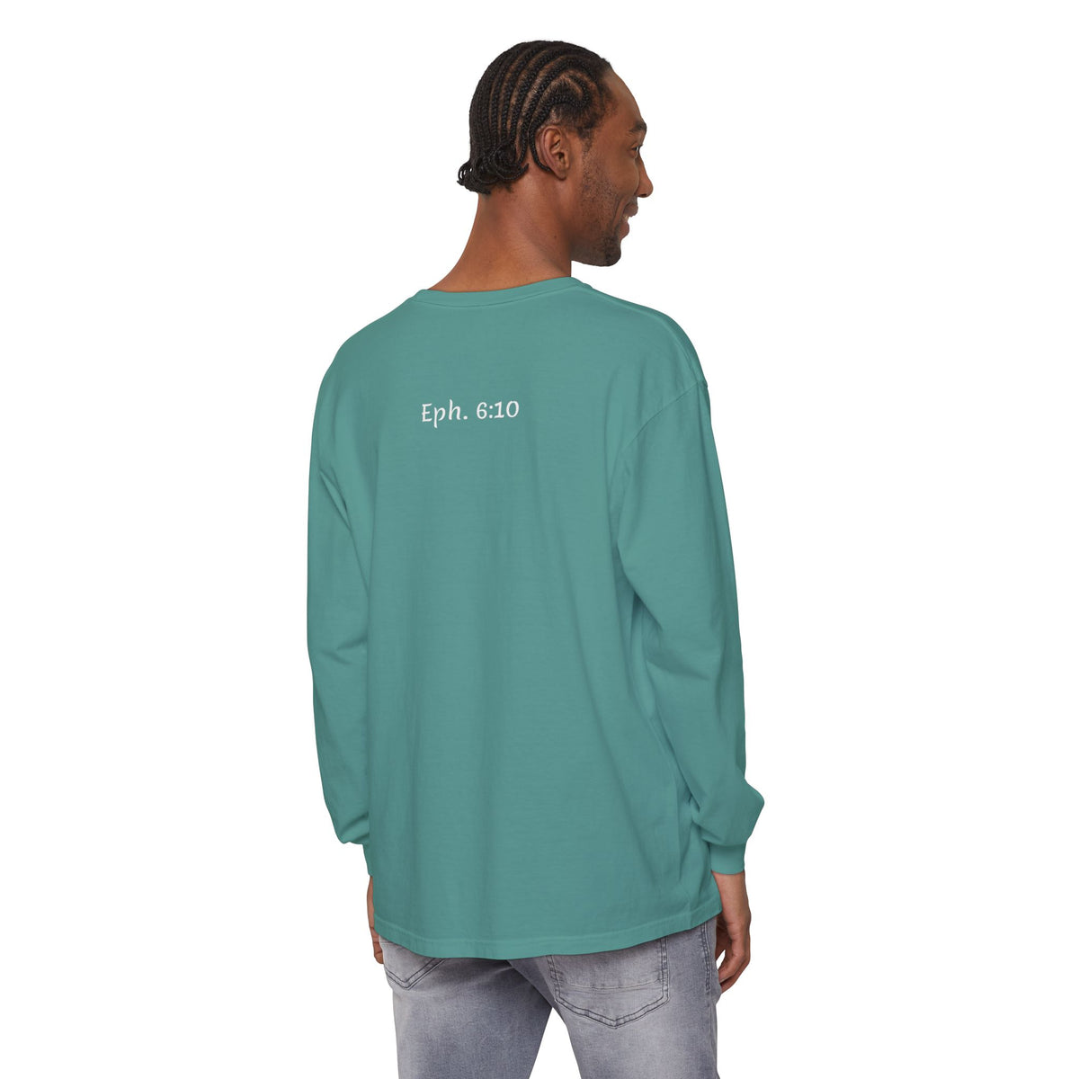 Eph 6:10 Script Long Sleeve Tee