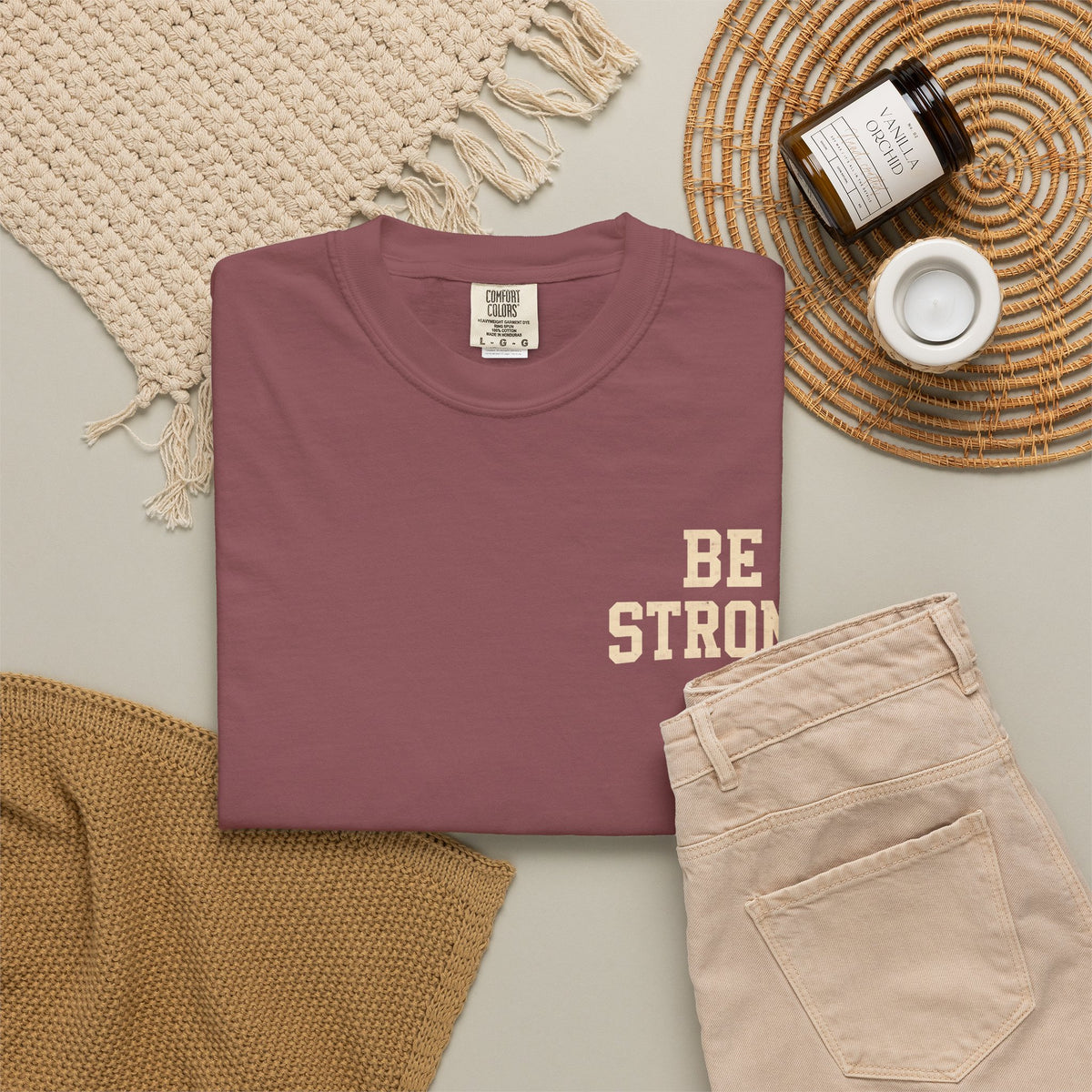 Be Strong Christian T-Shirt — 'Be Strong in the Lord' Ephesians 6:10 Faith Tee