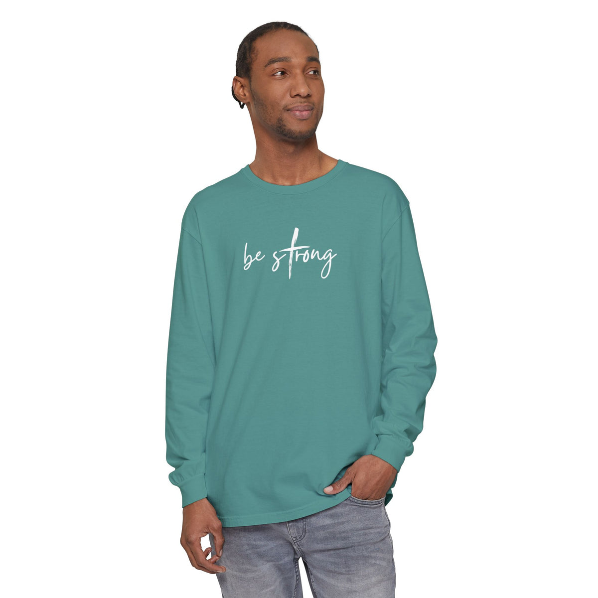 Eph 6:10 Script Long Sleeve Tee