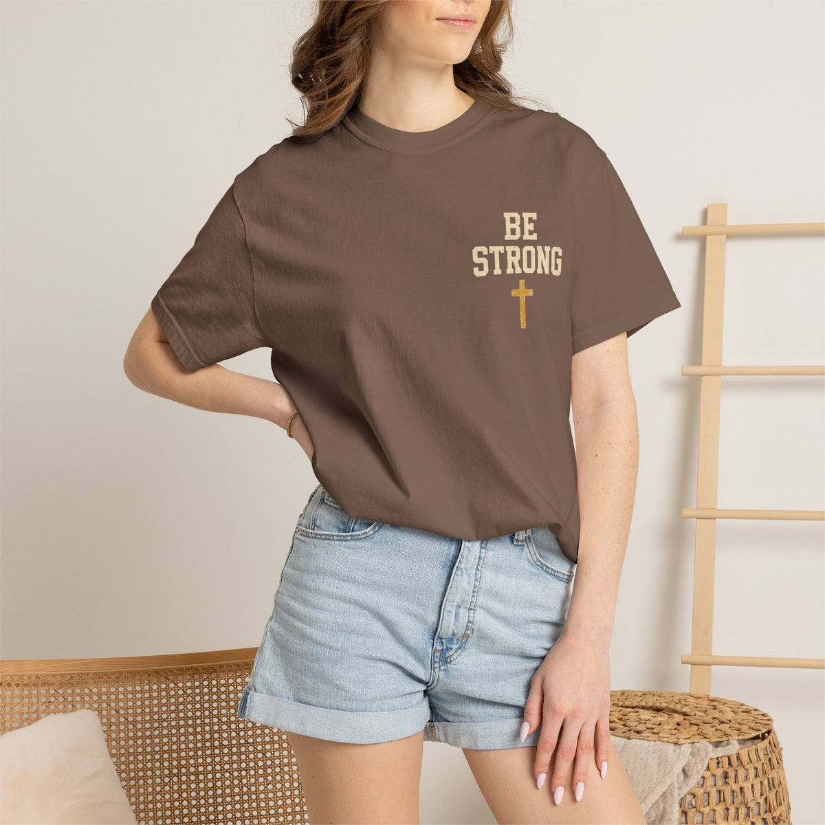 Be Strong Christian T-Shirt — 'Be Strong in the Lord' Ephesians 6:10 Faith Tee