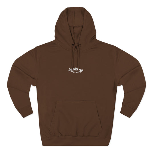 be strong Eph 6:10 - Three-Panel Fleece Hoodie