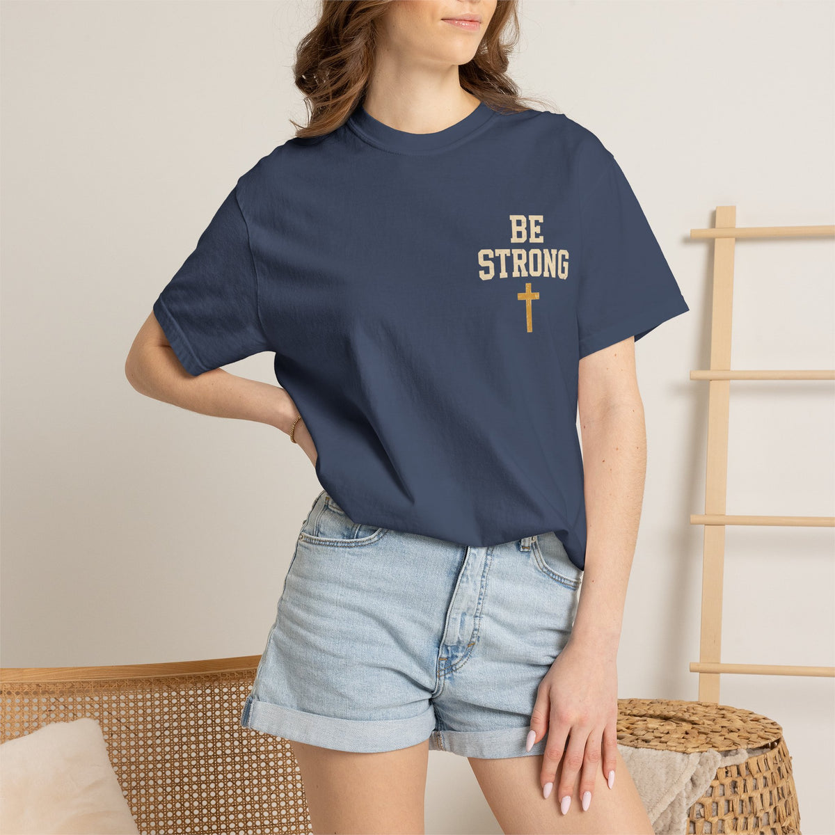 Be Strong Christian T-Shirt — 'Be Strong in the Lord' Ephesians 6:10 Faith Tee