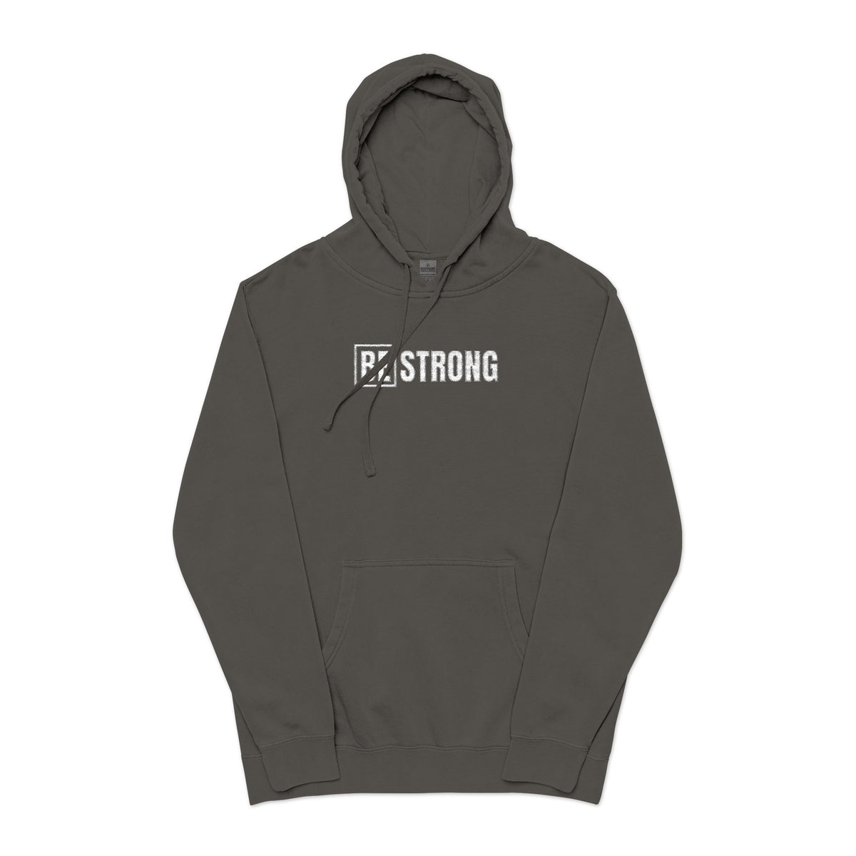 Be Strong Logo Embroidered Hoodie