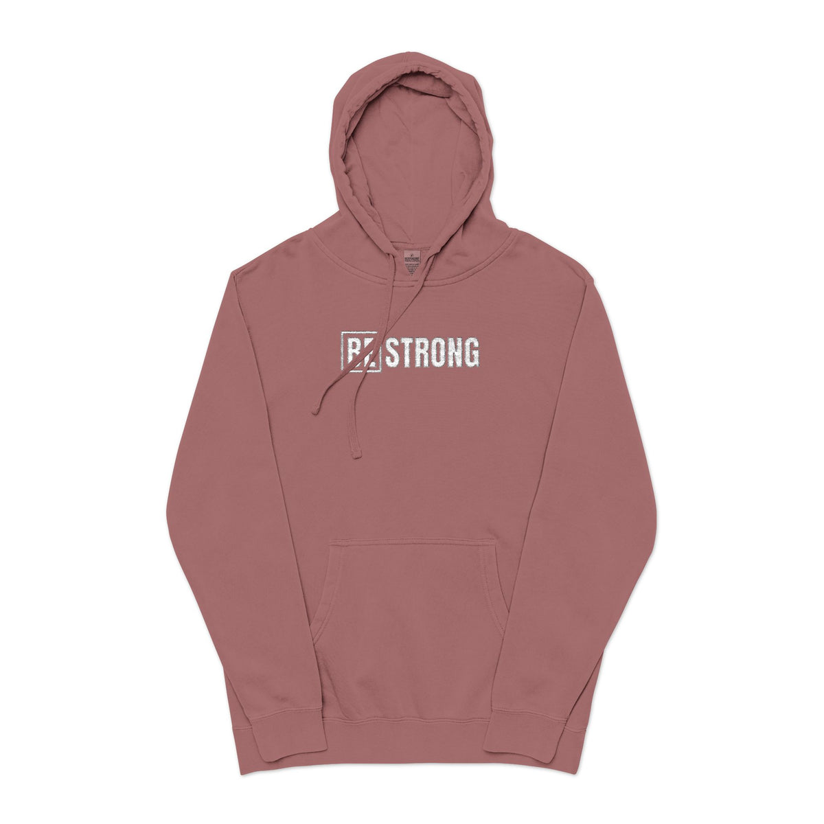 Be Strong Logo Embroidered Hoodie