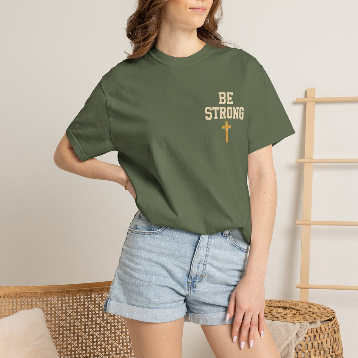 Be Strong Christian T-Shirt — 'Be Strong in the Lord' Ephesians 6:10 Faith Tee