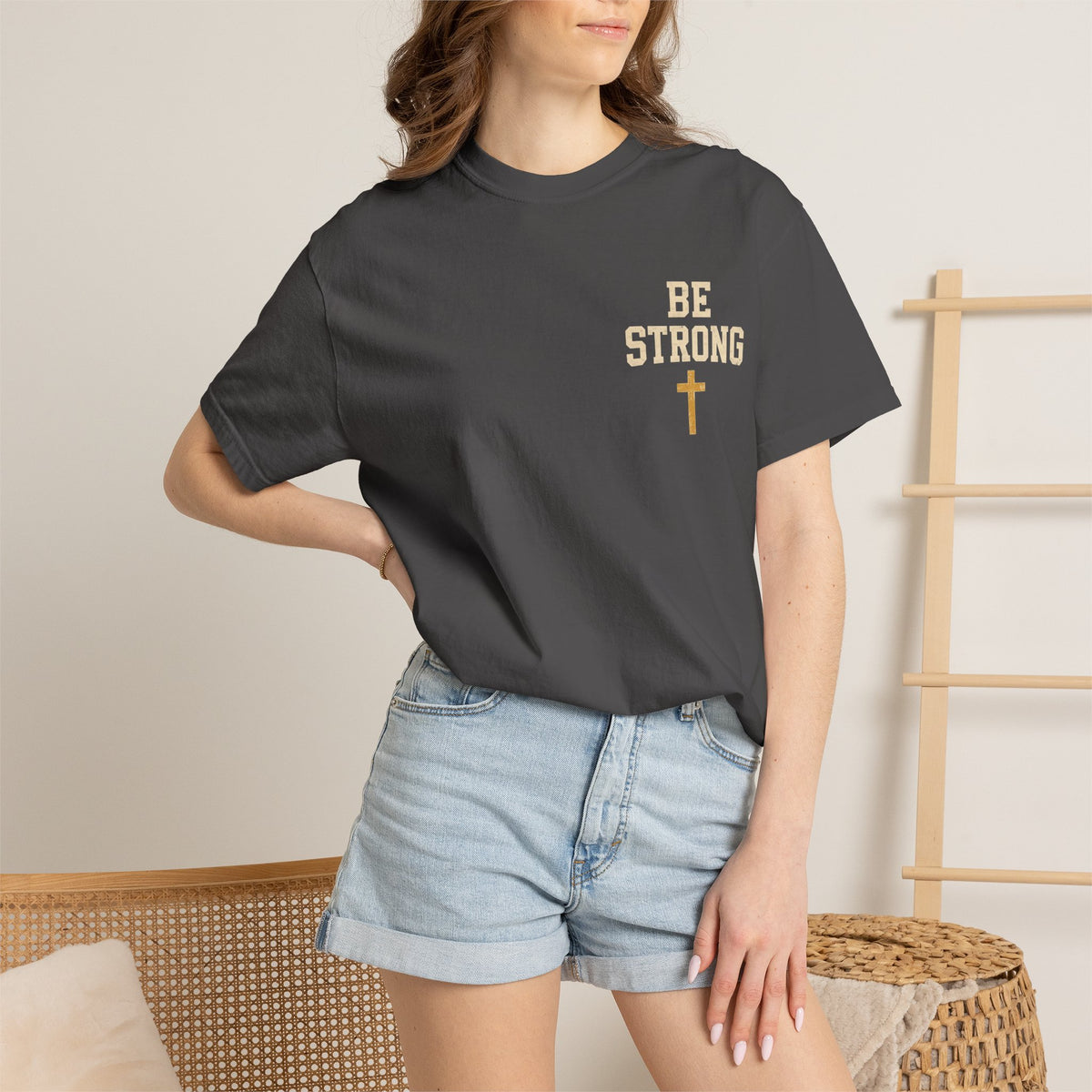 Be Strong Christian T-Shirt — 'Be Strong in the Lord' Ephesians 6:10 Faith Tee