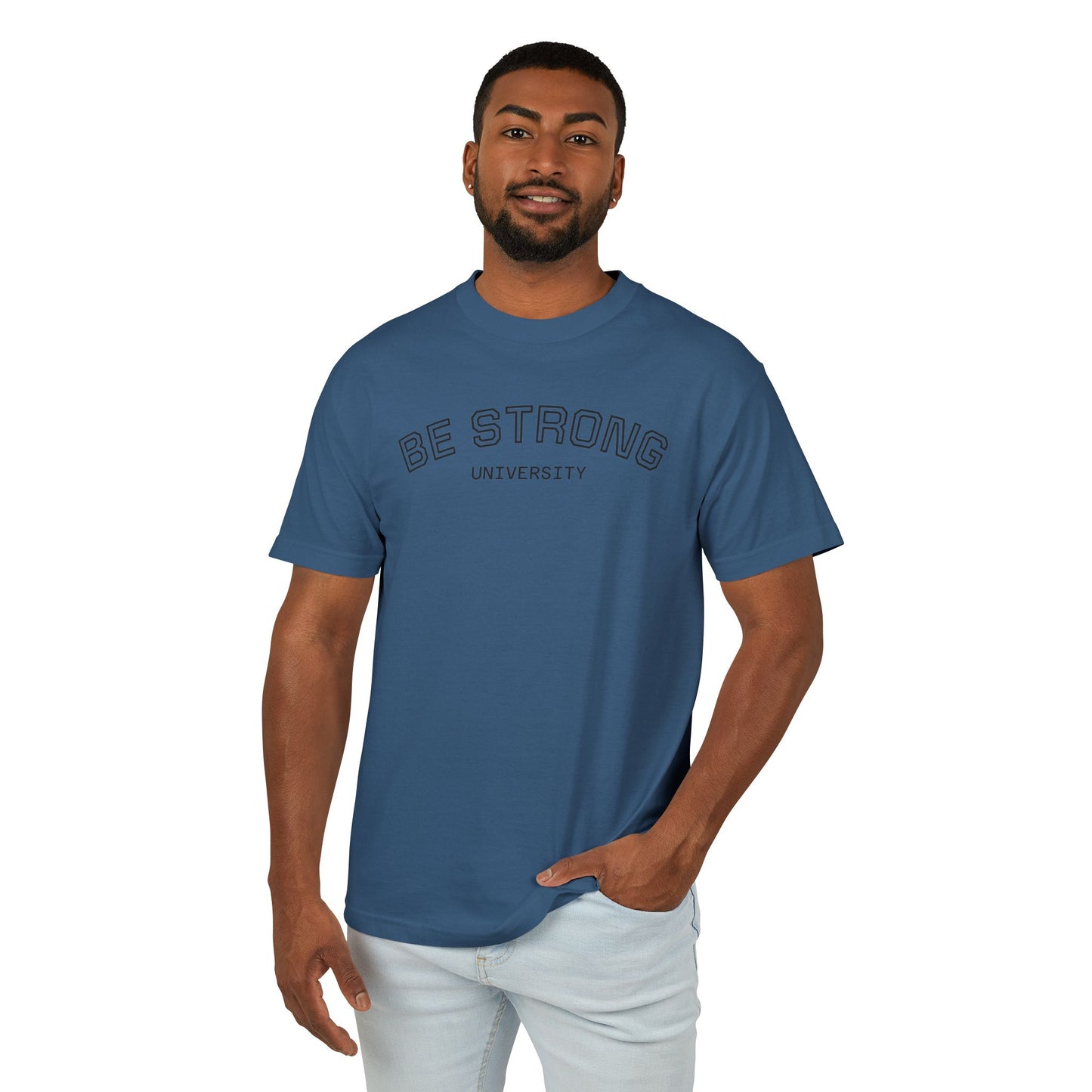 BE STRONG University - Unisex Heavyweight Cotton Tee