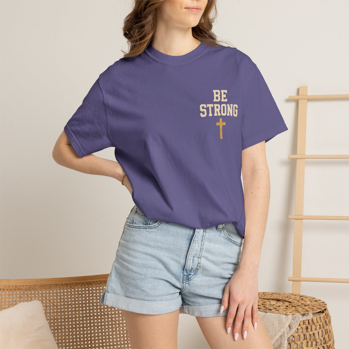 Be Strong Christian T-Shirt — 'Be Strong in the Lord' Ephesians 6:10 Faith Tee