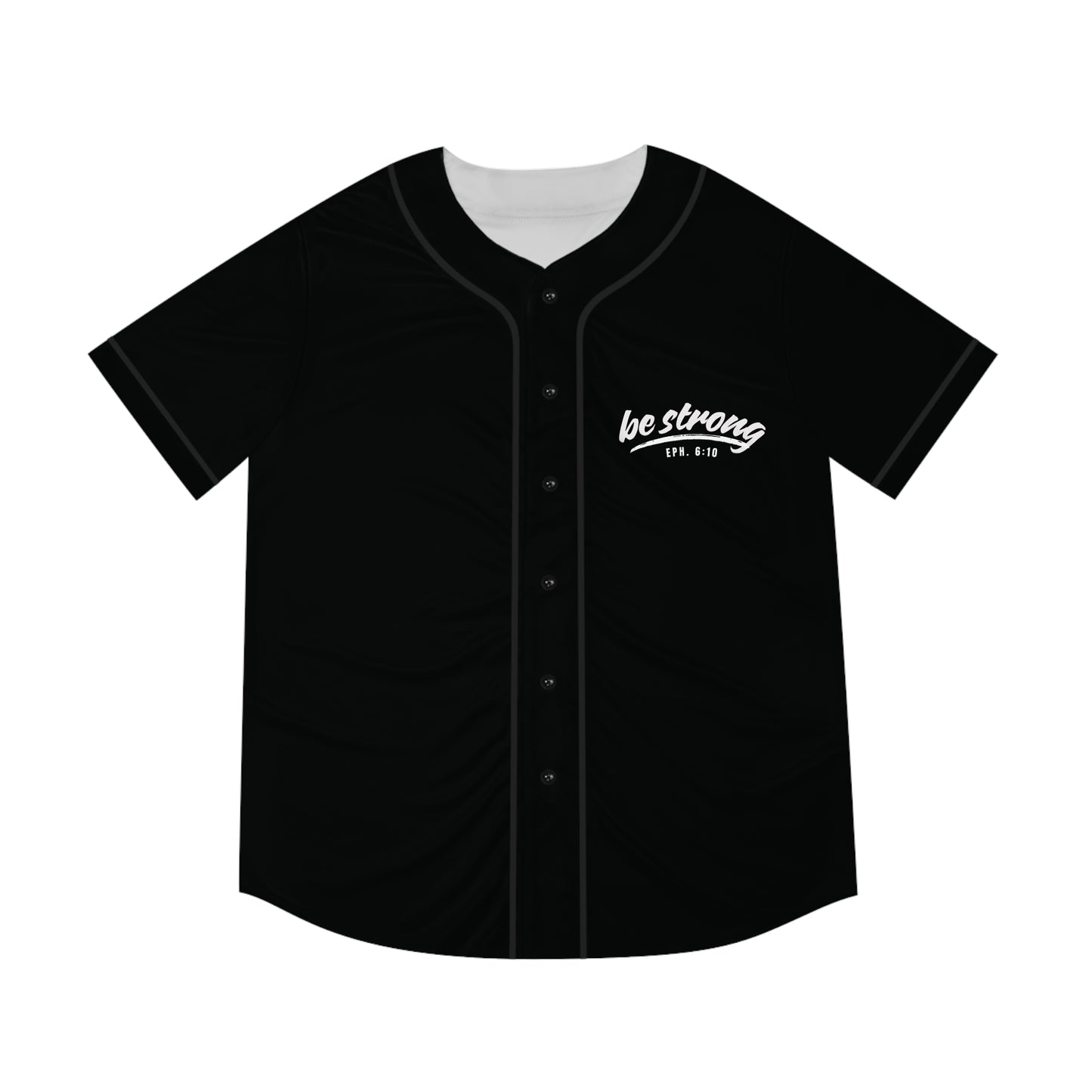 be strong- Eph 6:10 - Men's Baseball Jersey (AOP)