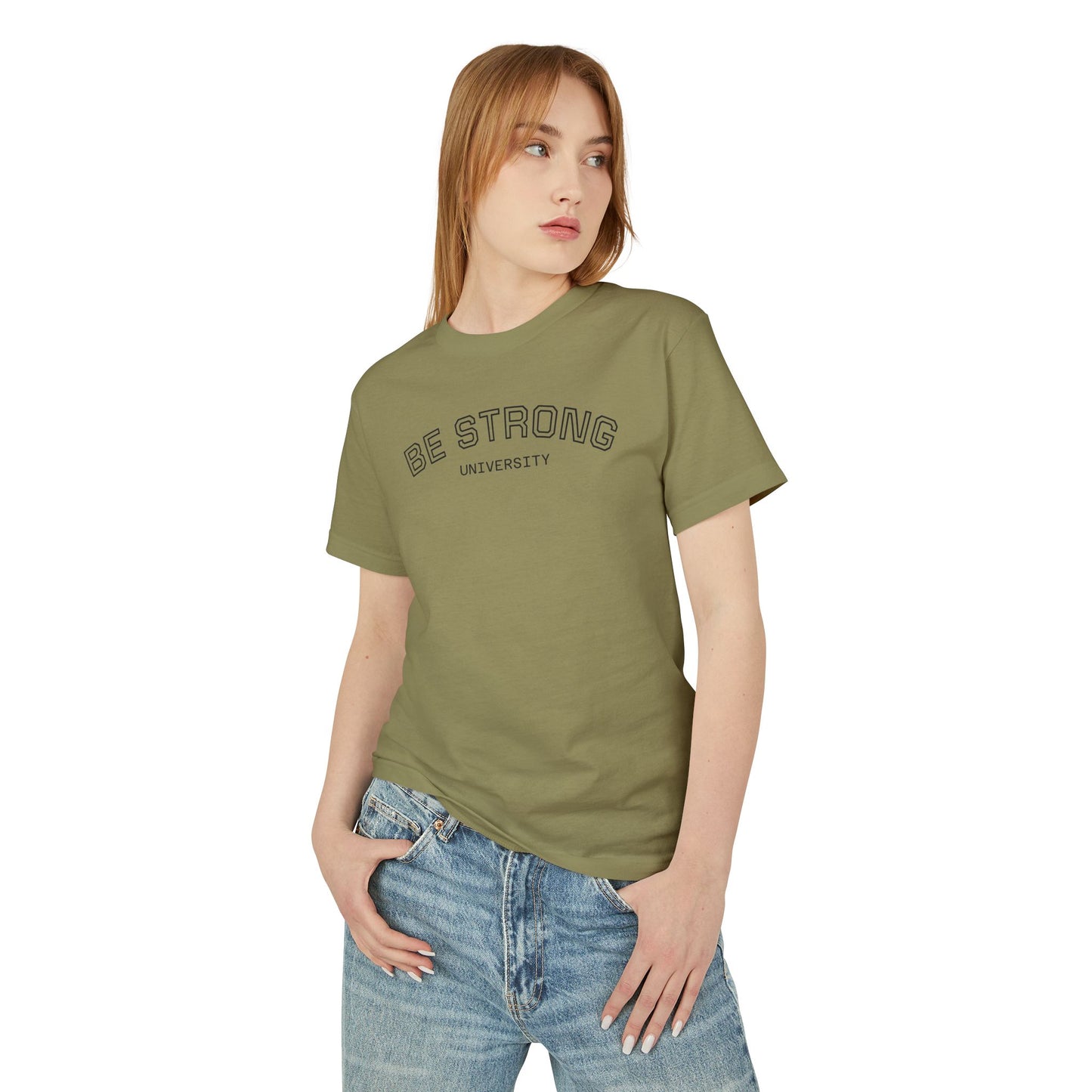 BE STRONG University - Unisex Heavyweight Cotton Tee