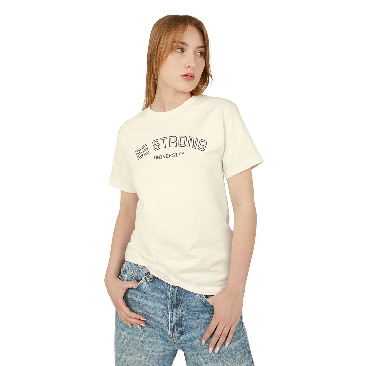 BE STRONG University - Unisex Heavyweight Cotton Tee